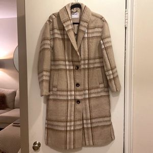 Old Navy Relaxed Plaid Soft-Brushed Overcoat